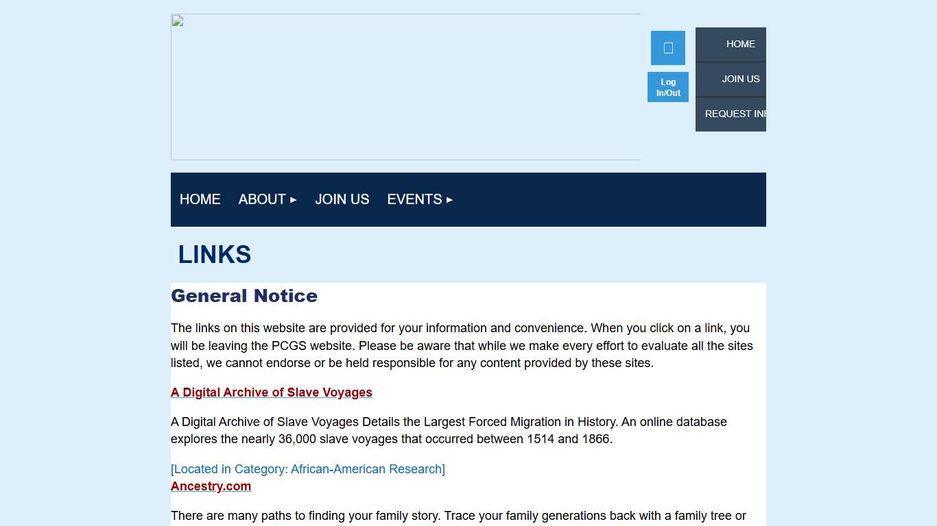 Pima County Genealogy Society - Links